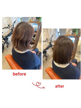 グリーンルーム(GREEN ROOM) 【人気NO１】髪修復！ハリコシ艶カラー＆カットコース