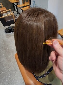 シー(seh)の写真/《美髪酸性ストレート/ナノケラチントリートメント/リンゴ幹細胞トリートメント》