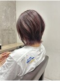 【RYOHEI】ウルフレイヤーショート_ピンクグレージュ_ボブルフ