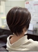 おさまりショート×ナチュラルブラウン