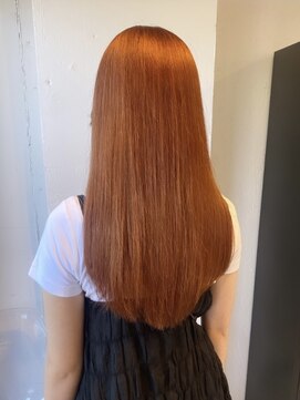 へアメイクワンプラス 四日市(HAIR MAKE ONEplus) 20代30代40代エクステグラデーションミルクオレンジナチュラル