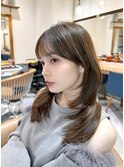 韓国ヘア/レイヤーカット/顔周り/前髪カット/北千住/髪質改善
