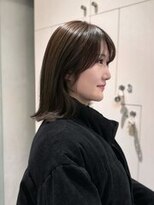 ノーレン 代々木上原(NOREN)&nbsp;外ハネボブ/オリーブベージュ/小顔カット/代々木上原