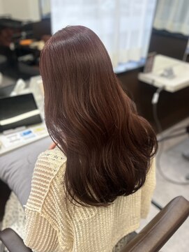 コビーバイジーナ 梅田茶屋町(Coby by Zina) ピンクブラウン*ブリーチなしカラー【hina】
