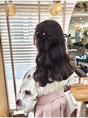 卒業式/ハーフツイン/リボン