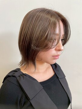 ショート/レイヤーカット/ブラウンベージュ