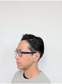 サイドパートのツーブロック