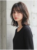 柔らかミディアムパーマ