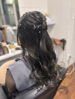 ヘアーアンドメイク ルシエル(hair&make Luxiel)&nbsp;成人式2次会ハーフアップ☆ヘアアレンジ