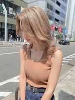 アクシス ナゴヤ(AXIS NAGOYA)&nbsp;北野イメチェン/ピンクベージュ/アンブレラカラー/前髪/名駅