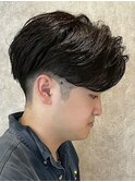 横浜西口ニュアンスパーマカルマパーマセンターパートガイルヘア