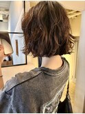 ボブパーマ切りっぱなしボブ髪質改善レイヤーボブショートボブ