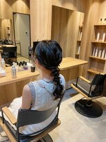 ソルビア ヘアセット(solvia)&nbsp;ゆるふわ編みおろしローポニー