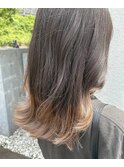 ナチュラルグレージュ × ベージュグラデーション