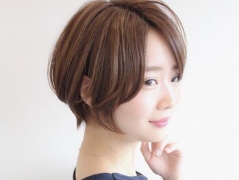 ALUSHE 船堀　完全個室　髪質改善　縮毛矯正　ボブ　白髪ぼかし【10/1OPEN(予定)】の写真/似合わせショートはお任せ！髪質・骨格に合わせたカットで、どこから見てもキレイなスタイルに…【船堀】