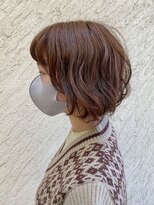 ヘアーズ ロッソ テラス(hair's ROSSO TERRACE)&nbsp;ショートボブ×パーマ［30代40代50代］