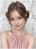 ツインアレンジ ツインヘア ツインお団子 ツインテール 編み込み