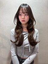 レーヴバイロンド 仙台(Reve by Lond)&nbsp;くびれレイヤー顔周りカット髪質改善シースルーダークグレージュ