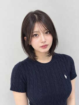 ジェニーバイメノン(JENNIE by Menon) 大人ボブ　シースルーバング　韓国ボブ