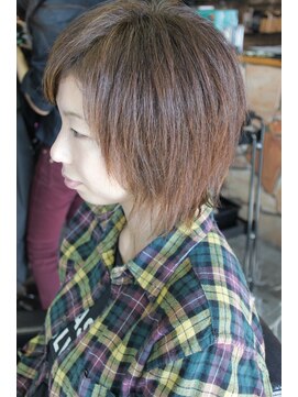 オーバーキャプテンネイキッド(OVER CAPTAIN NAKED) 癖が強くて髪が硬い方でも*甘さの残せるショートボブ