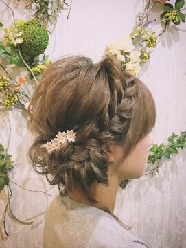 セットサロン ラビッシュポー(Setsalon RabichePow) 【ラビッシュポー】あみこみアップ【フランベアー】