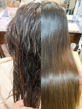 ジェム(GEM) ＊*Gem Garden*＊なりたい質感が叶う☆ツヤサラ縮毛矯正80