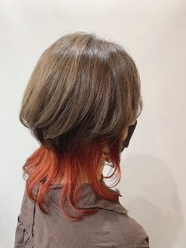 ブリーズ(BREAZE) ウルフ×オレンジ［博多美容室］