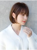 前髪あり耳掛けショートボブ20代30代40代【AIN.表参道】川原大地