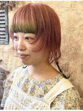 マギーヘア(magiy hair) 鬼滅カラーみつりちゃんカラー［magiyhair西部笑］