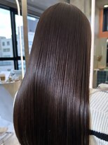 ロンドルーチェ 心斎橋(Lond luce)&nbsp;ダークアッシュ/ミディアムレイヤーカット［髪質改善/縮毛矯正］