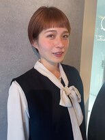 イトシテ&nbsp;オン眉ショート×オレンジカラー【本多身和子】