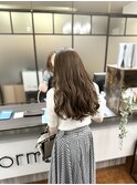 ブラウンベージュ イヤリングカラー ケアブリーチ