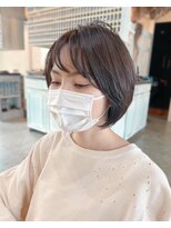 アトリエ エス atelier es HAIRDESIGN&nbsp;黒髪ショート/丸みシルエット/丸みショート/コロンとボブ/透明感