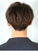 前下がりセンターパート