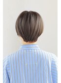 ショートボブ　大人30代40代50代人気　アッシュカラー　八木