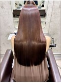【艶髪】ラベンダーブラウン【髪質改善】【縮毛矯正】30代40代