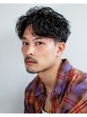 刈り上げアップバング
