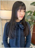栄黒髪垢抜けレイヤーロングスタイル
