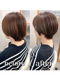 大人ショート/ミディアムヘア/フェイスフレーミング/町田