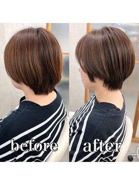 大人ショート/ミディアムヘア/フェイスフレーミング/町田