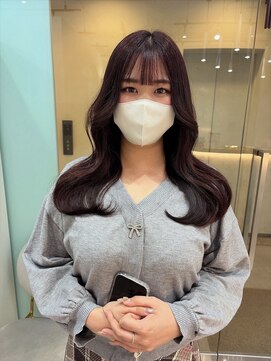 ジーナ  札幌大通(Zina) 韓国風フェミニンカール＊チョコレートブラウン＊Zina札幌大通