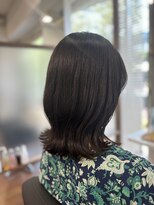 ヘアーアンドメイク ルシエル(hair&make Luxiel)&nbsp;くびれ外ハネ×暗めグレー
