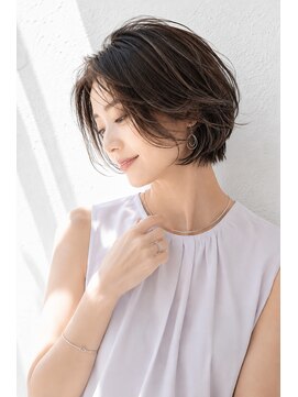 アッシュ 学芸大学店(Ash) ショートボブ/大人女性/グレージュ/白髪ぼかし/脱白髪染め