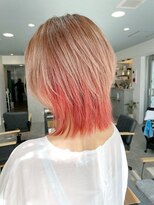 サニー 西中島店(sunny.)&nbsp;ミニウルフ×セクションカラー/テラコッタ/くびれヘア