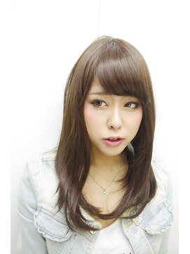 シンヤヘアーズ(SHINYA HAIRS) SHINYA original sky blue ash straight style