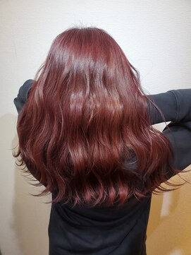 ウノプリール 京橋店(uno pulir) 【秋野弘幸】ピンクブラウン セミロング