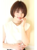 20代30代40代大人可愛い丸みが綺麗なショートボブ