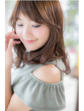 エヌアンドエー 春日部東口店(hair shop N&A) やんわりウェーブ×鎖骨ミディアム