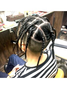 ヘアースペース 練馬店(hair space COCO) 日本人で直毛の毛質がトラビススコットの黒人ヘアーに挑戦！！