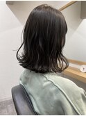 〈清澄白河 半個室〉切りっぱなしボブ/ブルーグレー